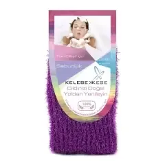 Мочалка мягкая KELEBEK фиолетовая